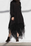 Marc Le Bihan 2590 Collection of Triple Tulle Silk Skirts Handmade in France MLB-2590-HEI Black